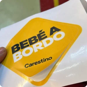 Impresión en vinil adhesivo brillante