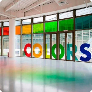 Impresión vinil adhesivo transparente